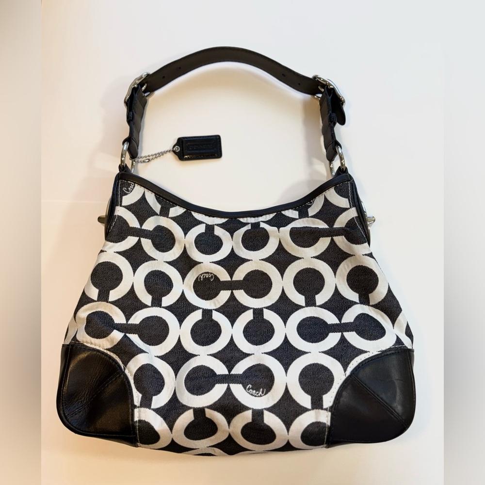 Y2K Coach Op Art Peyton 14512 Hobo Bag - Picture 3 of 14